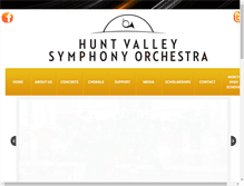 Tablet Screenshot of huntvalleysymphony.org